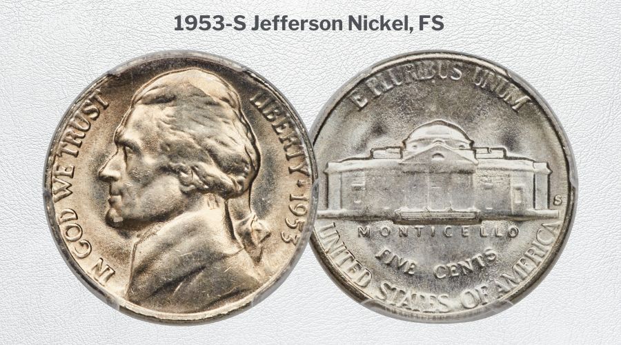 1953-S Jefferson Nickel, FS