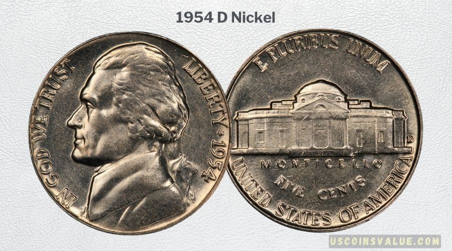 1954 D Nickel