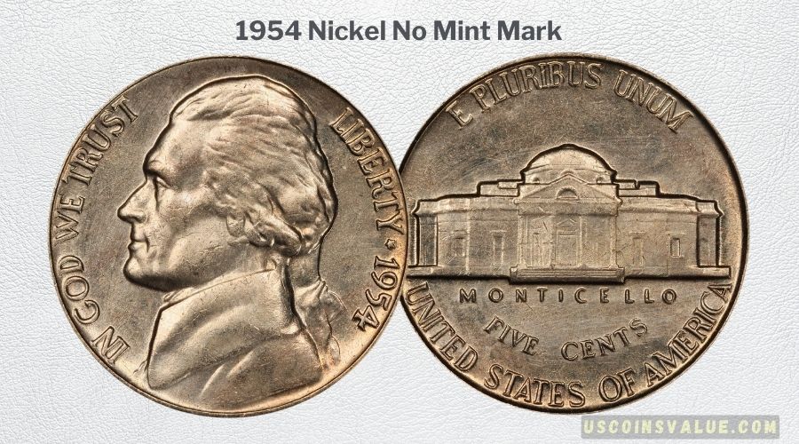 1954 Nickel No Mint Mark