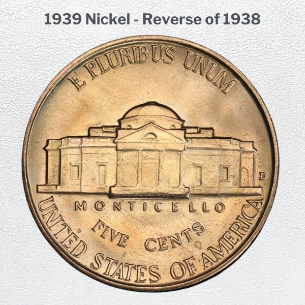 1939 Nickel - Reverse of 1938