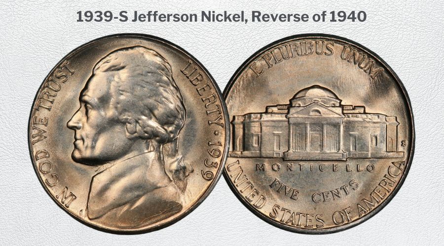 1939-S Jefferson Nickel, Reverse of 1940
