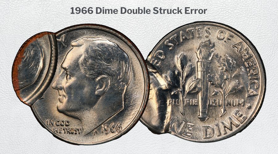 1966 Dime Double Struck Error