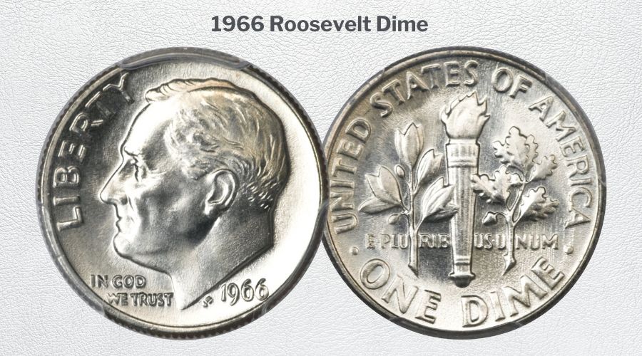 1966 Roosevelt Dime