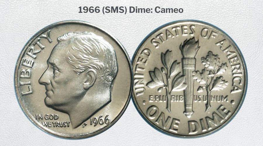 1966 (SMS) Dime Cameo