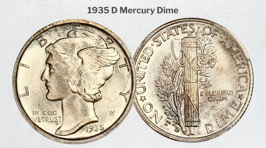 1935 D Mercury Dime