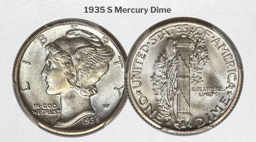 1935 S Mercury Dime